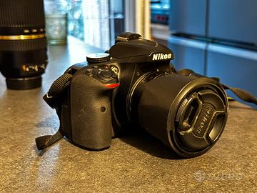 Nikon d3400 con oviettivo Nikkor AF-P 18-55mm