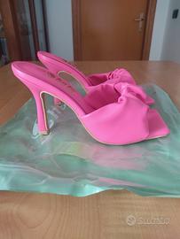 Sandalo donna mules fucsia n.36