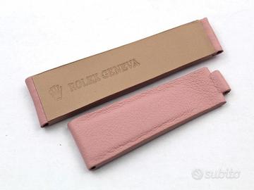 Cinturino Rolex Pelle Rosa Chiaro 20/16mm Clasp