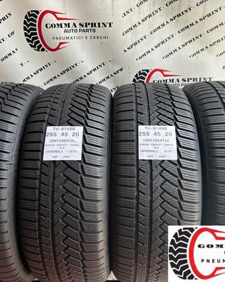 4 PNEUMATICI 255/45 R20 CONTINENTAL INVERNALI KM0
