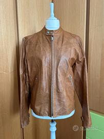 Giacca in vera pelle modello biker