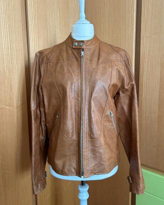 Giacca in vera pelle modello biker