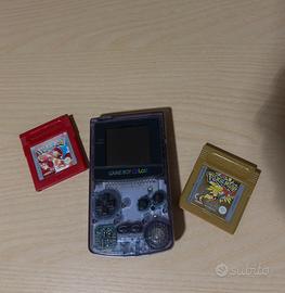 GAME BOY COLOR Atomic Purple + Pokémon Rosso e Oro