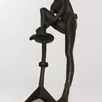Rara Scultura in bronzo a firma Ottaviani  1975