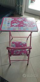 Tavolino + sedia per bimbi