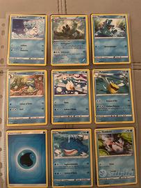 Lotto carte Pokemon Acqua
