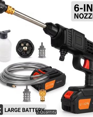 Pistola Idropulitrice ad Alta Pressione Senza Filo