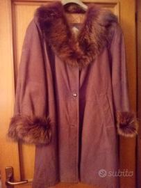 cappotto pelle nabuk