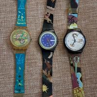 Tre orologi swatch vintage