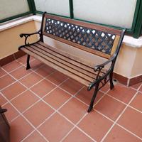 Panca da Giardino in Legno e Ghisa