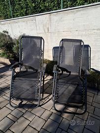2 sdraie grigie da esterno