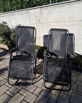 2 sdraie grigie da esterno