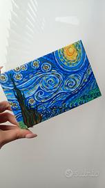 quadretto dipinto a mano con colori acrilici 