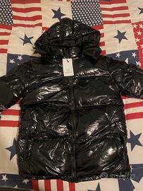 Giacca moncler nera lucido taglia S