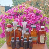 Vintage bottiglie da farmacia 