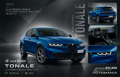 Alfa Romeo Tonale 1.5 hybrid Veloce 160cv tct7