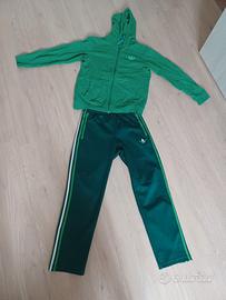 tuta adidas verde tg s