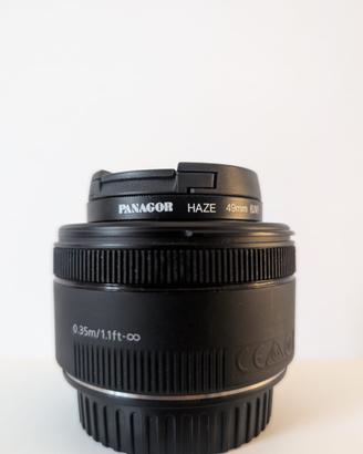 CANON EF 50mm con filtro UV
