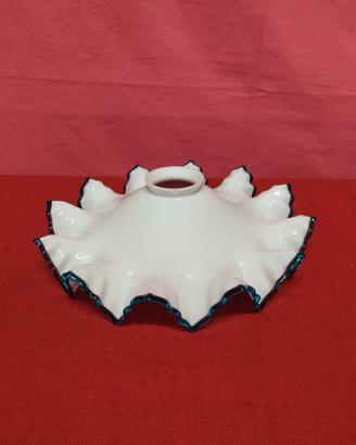 Piatto paralume vetro opalino vintage inizio 900