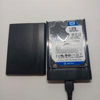 1tb hard disk wd10jpvx + cover + adattatore