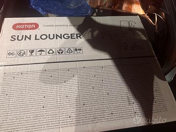 Coppia lettini da giardino keter modello jaipur