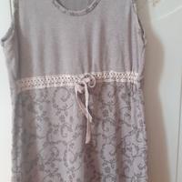 abito scamiciato beige