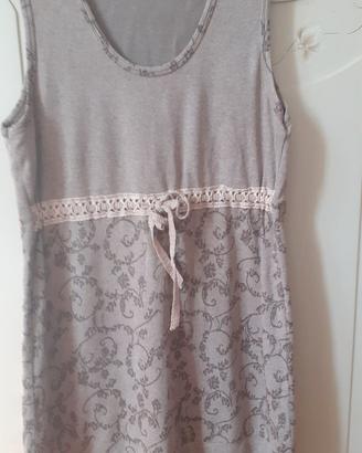 abito scamiciato beige