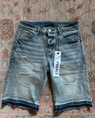 PURPLE BRAND Jeans short corti