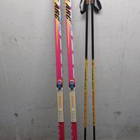 Sci skating scating 195 con racchette carbonio 160