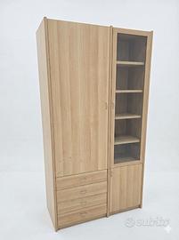 Mobile doppio con vetrina