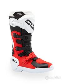 STIVALI SIDI CROSSCORE BIANCO ROSSO