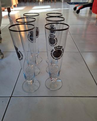 N. 6 PIU UNO BICCHIERI PER BIRRA 