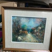 QUADRO VINTAGE FIUME E BARCHE