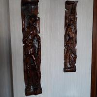 Tavole legno massello intagliato