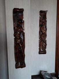 Tavole legno massello intagliato