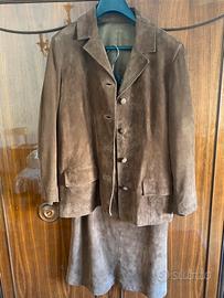 TAILLEUR VERA PELLE SCAMOSCIATA