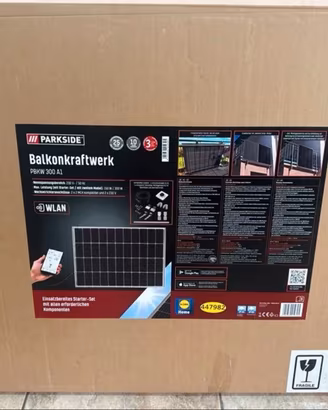 Kit Fotovoltaico da Balcone Parkside PBKW 300 A1 
