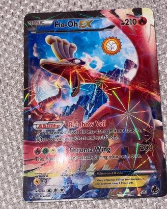 Carta Pokémon Ho-Oh EX.
