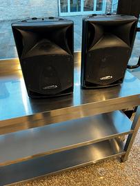 Coppia casse amplificate 200w