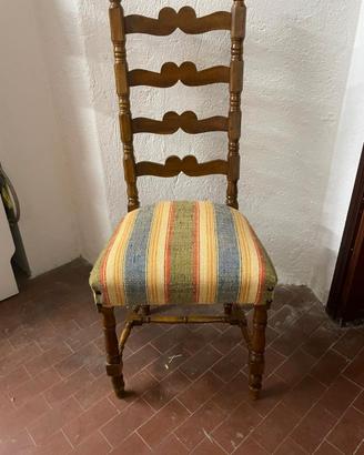 8 sedie legno per frattino e supporto tavolo