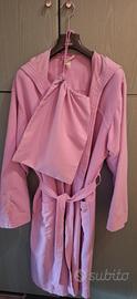 Accappatoio Nabaiji rosa XL cappuccio  e sacchetto