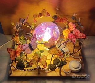 Lampada da interno arcobaleno, farfalle colorate