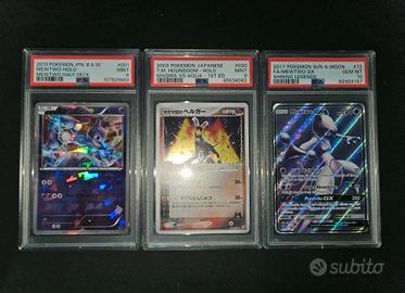 Carte Pokemon Gradate Lotto Mewtwo/Houndoom 