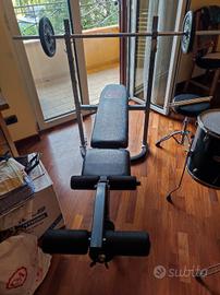 Panca palestra orizzontale regolabile