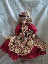 Tre Bambole in porcellana da collezione