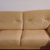 Divano in pelle 3 posti + divano pelle 2 posti