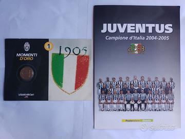 Francobolli Juventus campione 2004-2005 + moneta