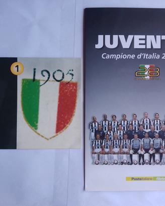 Francobolli Juventus campione 2004-2005 + moneta