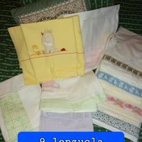 9 lenzulini per culla