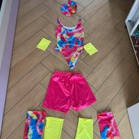 Completo barbie sui pattini
